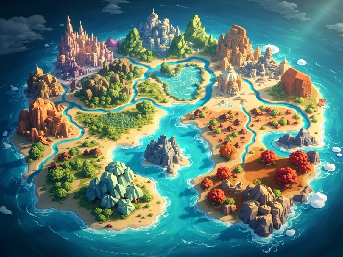 RUN world map